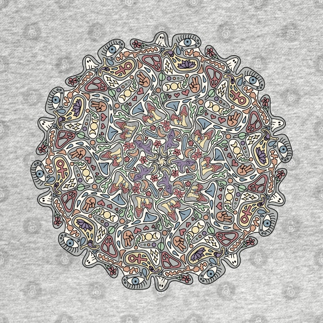 Hippie Feminist Mandala by Slightly Unhinged